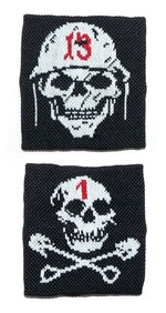 Potítko černé - Dead Warrior 13 & Dead Skull 1