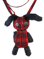 Taška Dead Cute Bunny - Red Check
