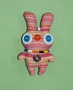 Mini Monster - Pruhovaný králíček