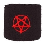 Potítko černé - Pentagram
