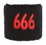 Potítko černé - 666