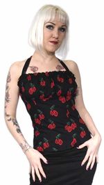 Rockabilly top dámský s granáty