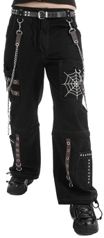 Gotické kalhoty dlouhé unisex variabilní