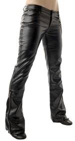 Gotické kalhoty dámské dlouhé Latex Look