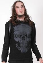 Metalový top pánský s lebkou