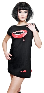 Gotické tričko dámské dlouhé Vampire