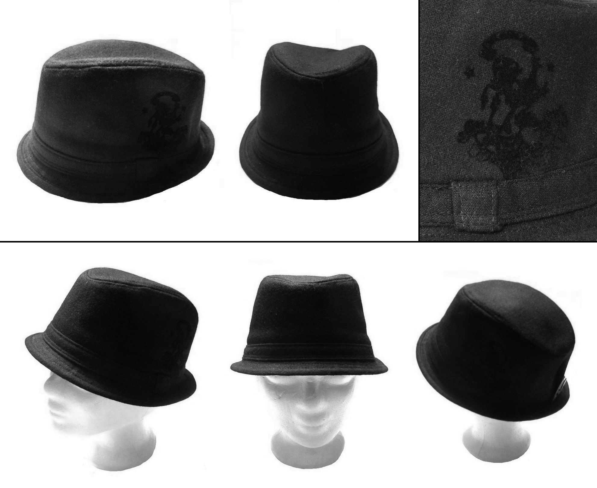 Klobouk Trilby s motivem
