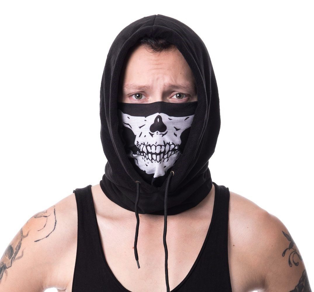 Kapuce se šátkem Skull Face