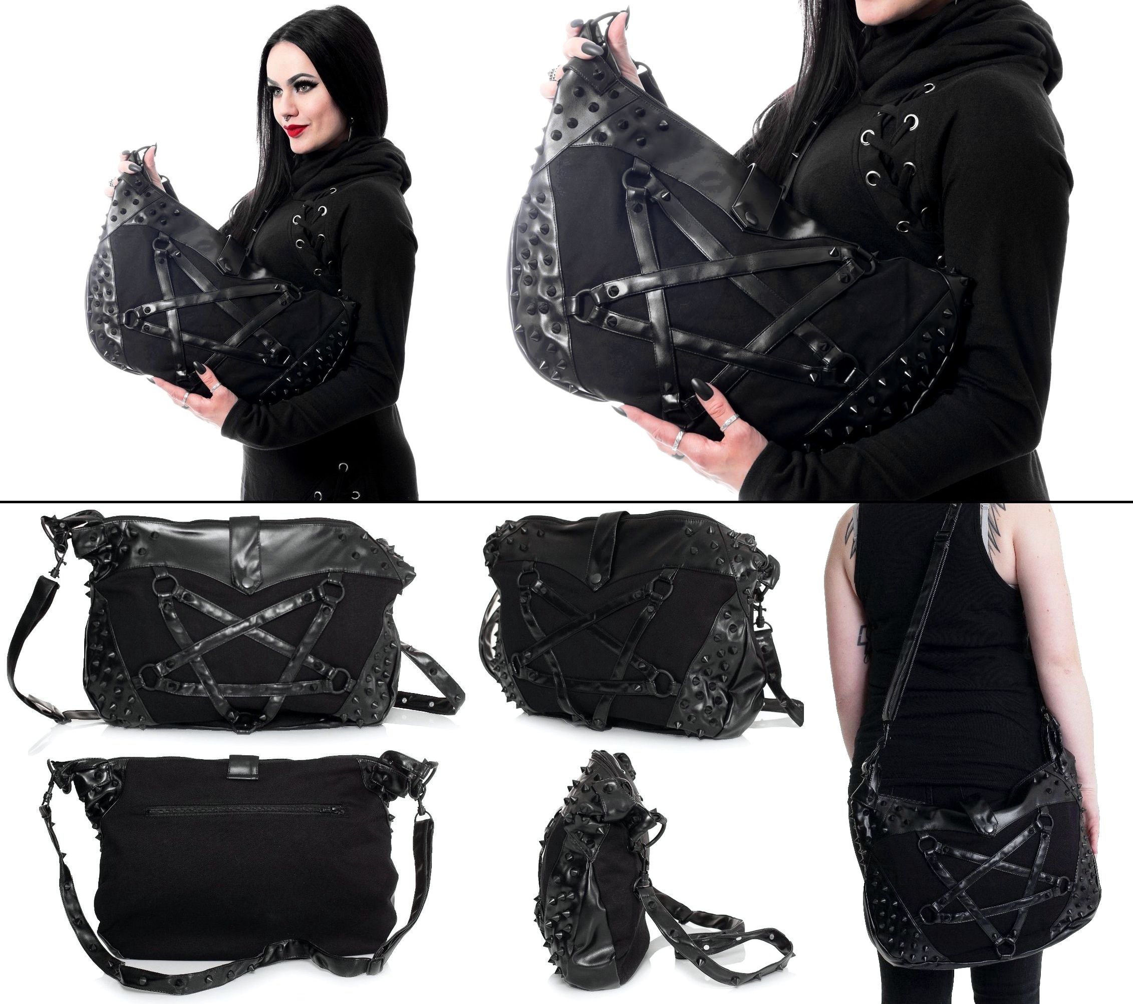 Metalová taška s pentagramem