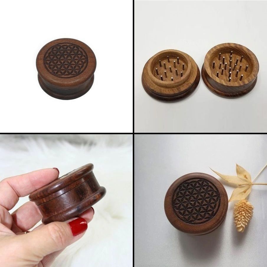 Rituální mlýnek na bylinky Flower Of Life