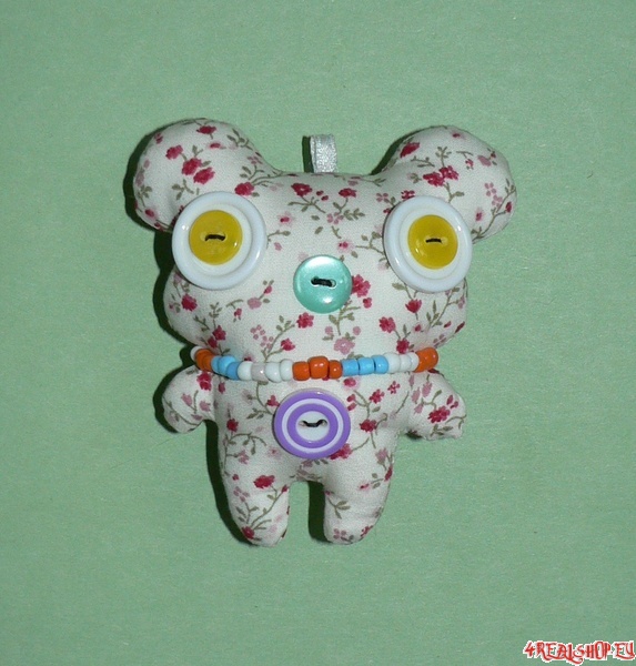 Mini Monster - Květovaný méďa