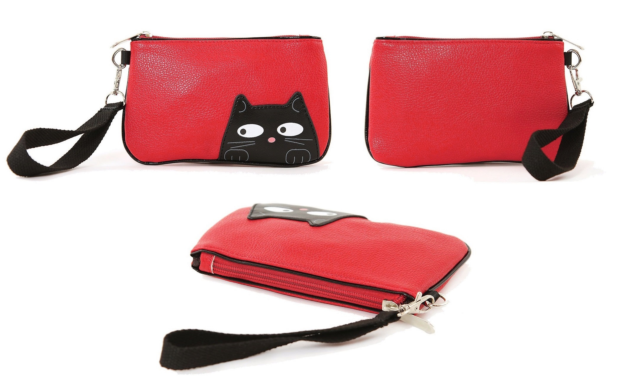 Kosmetická taštička červená Black Cat