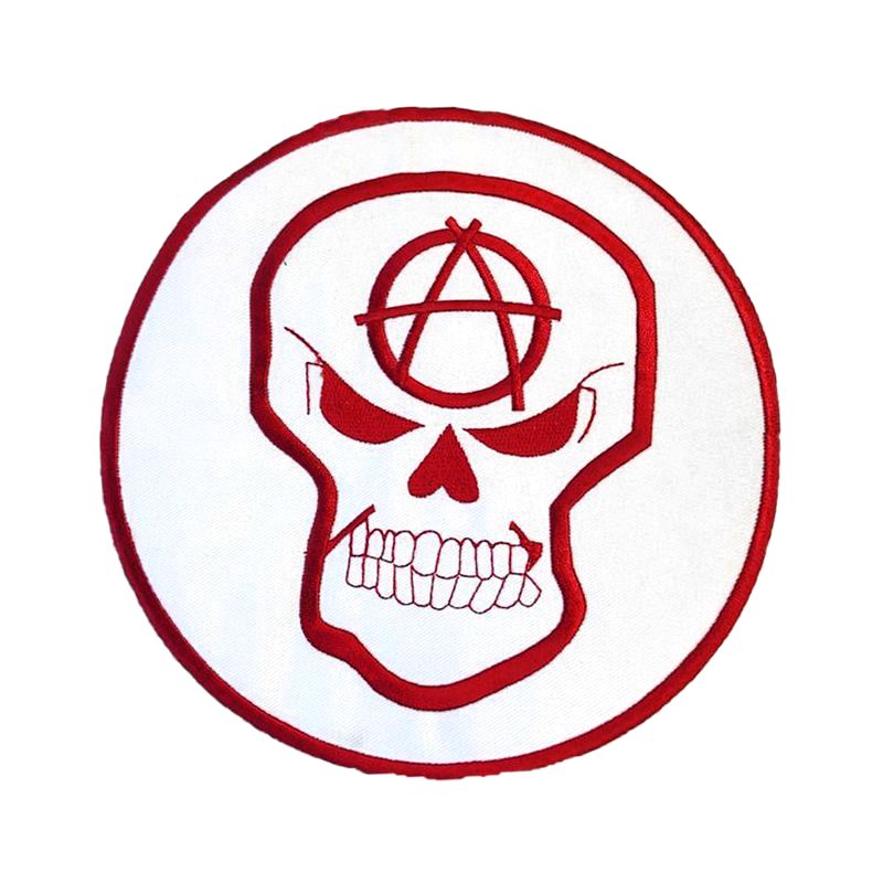 Nášivka velká - Lebka anarchy červená