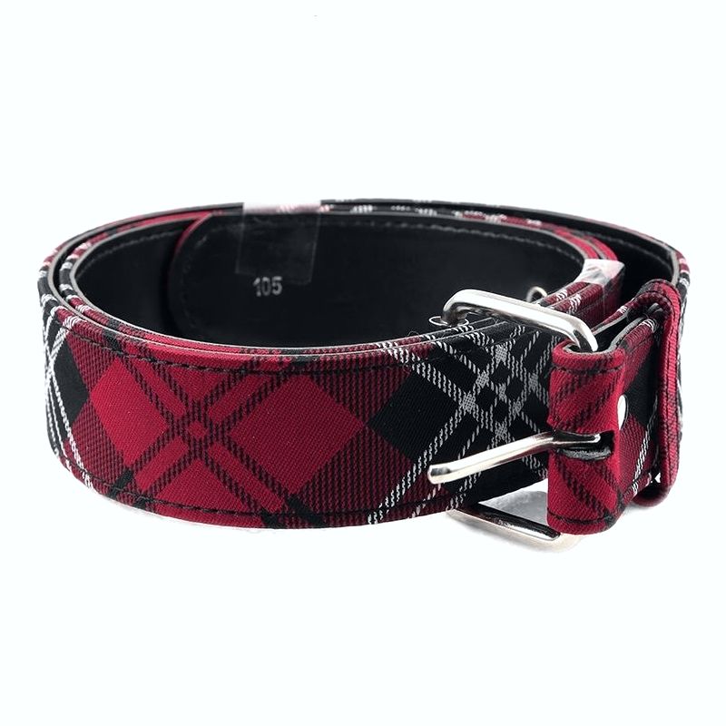 Opasek červený tartan