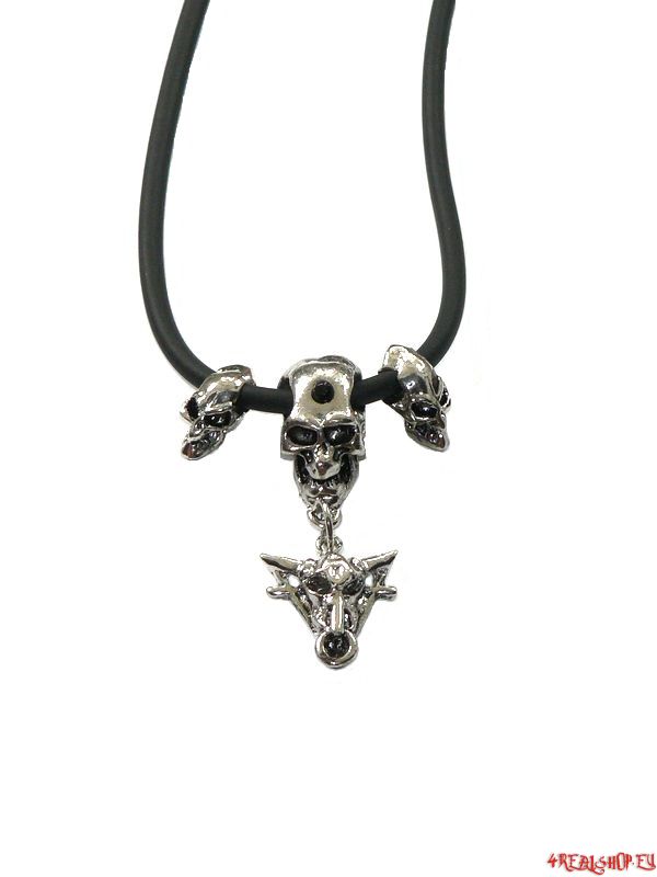 Přívěsek na šňůrce - Skull and Satan