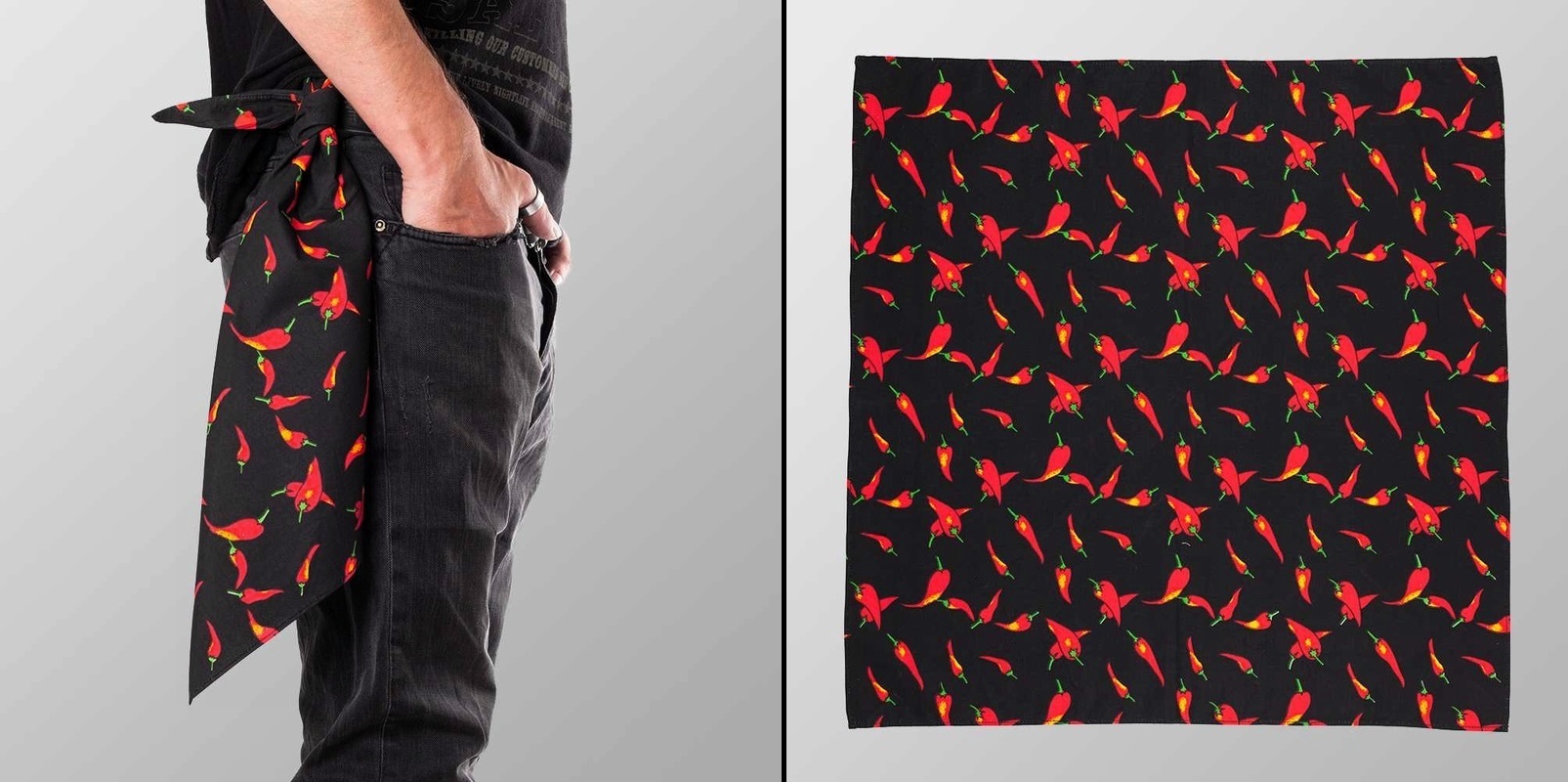 Šátek s chilli papričkami