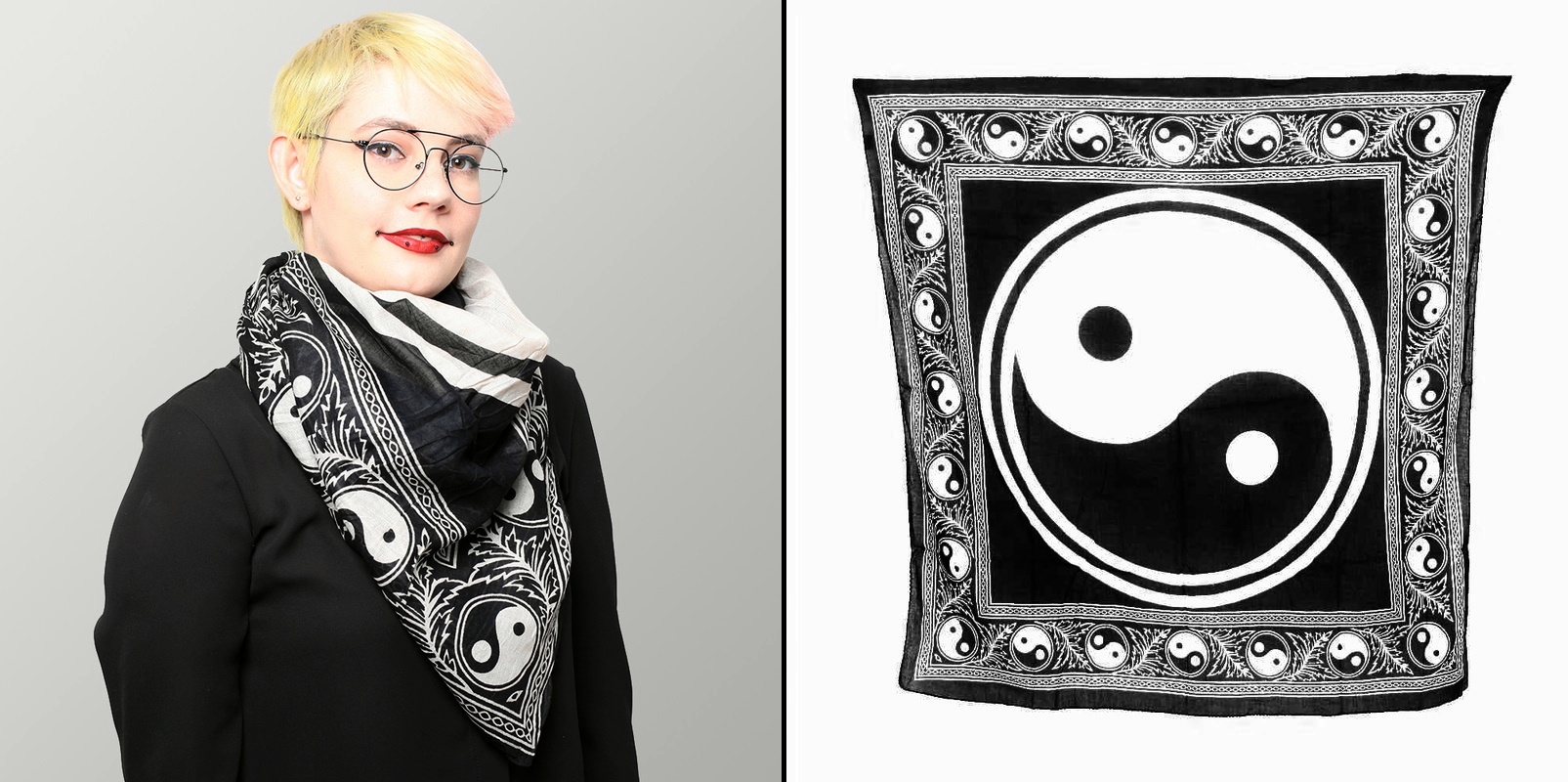 Šátek velký Yin & Yang