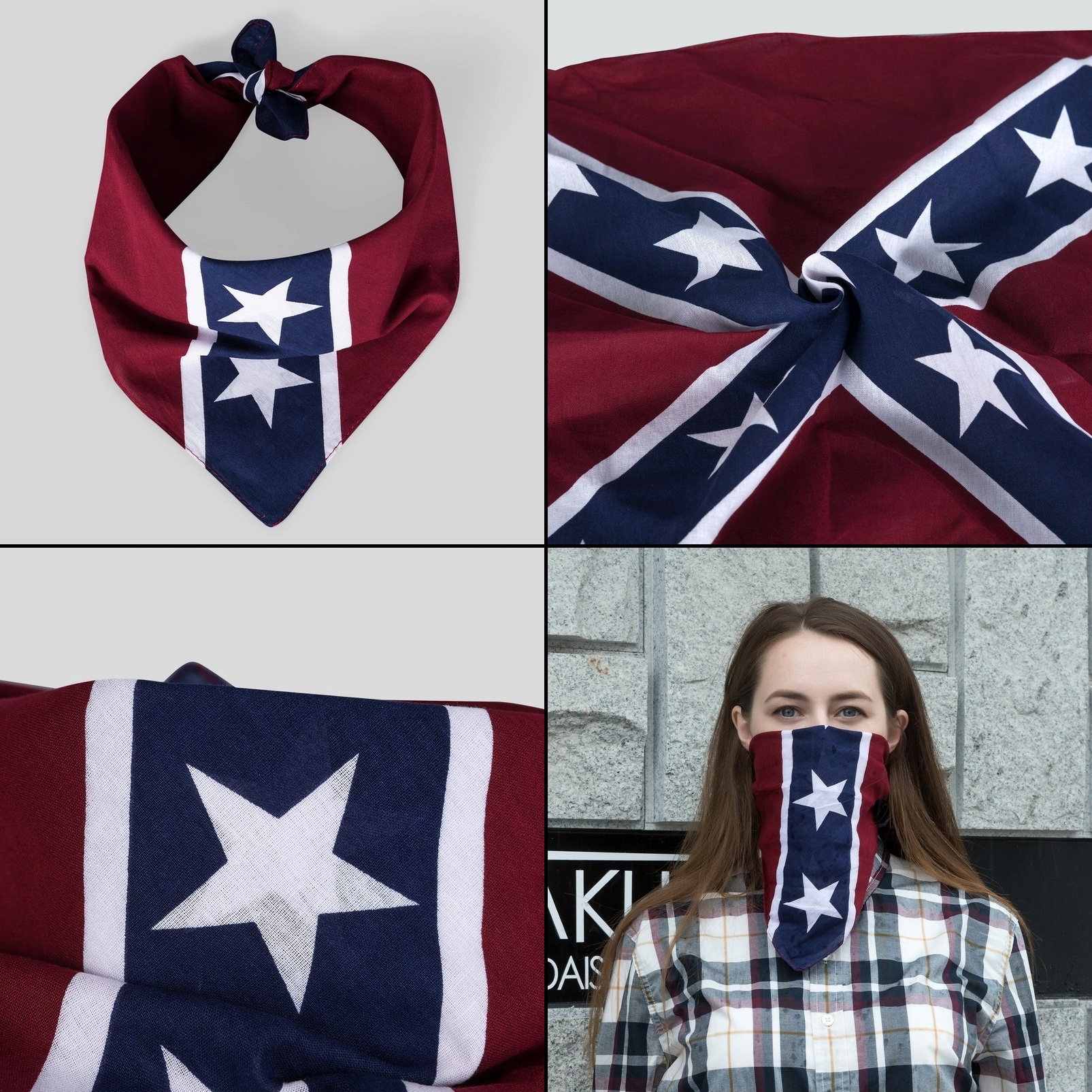 Šátek Rebel tmavý