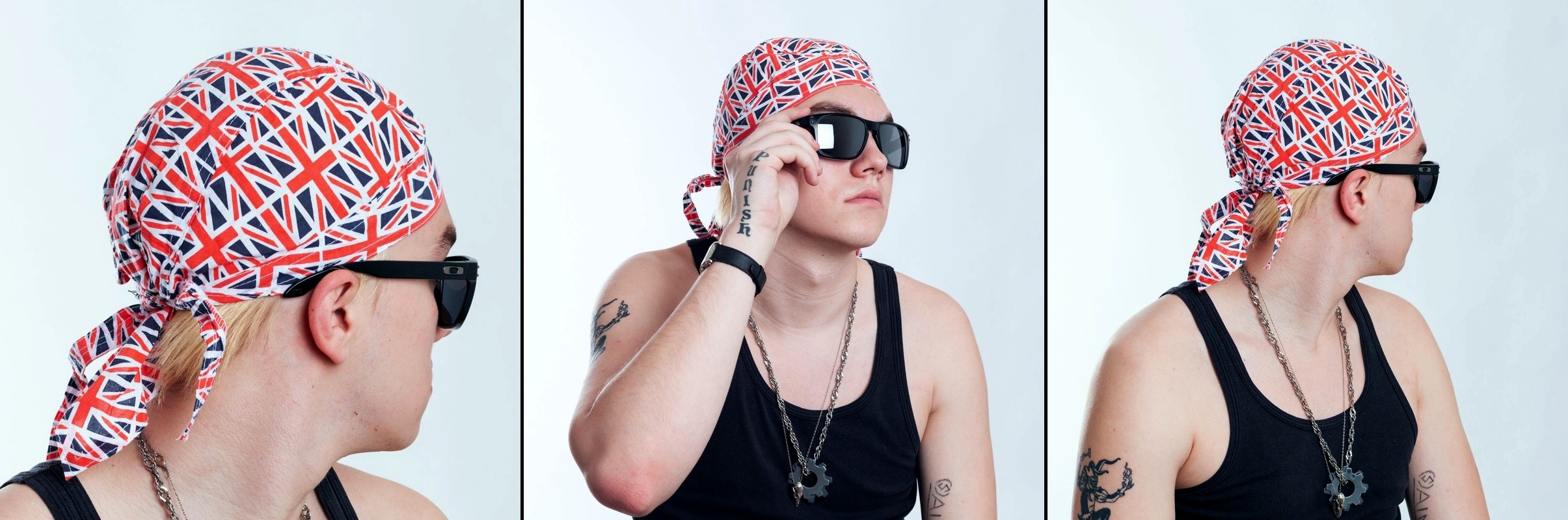Šátek na hlavu/čepička Union Jack