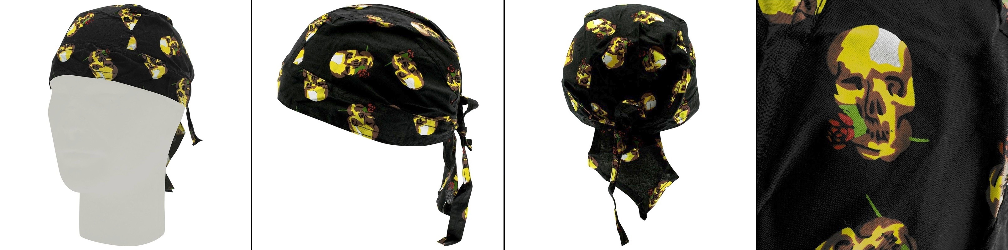 Šátek na hlavu/čepička Skulls & Roses