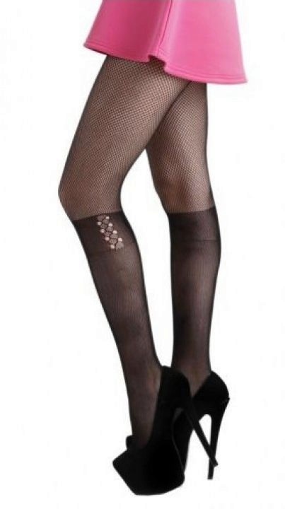 Punčocháče síťované - Lace-Up Knee
