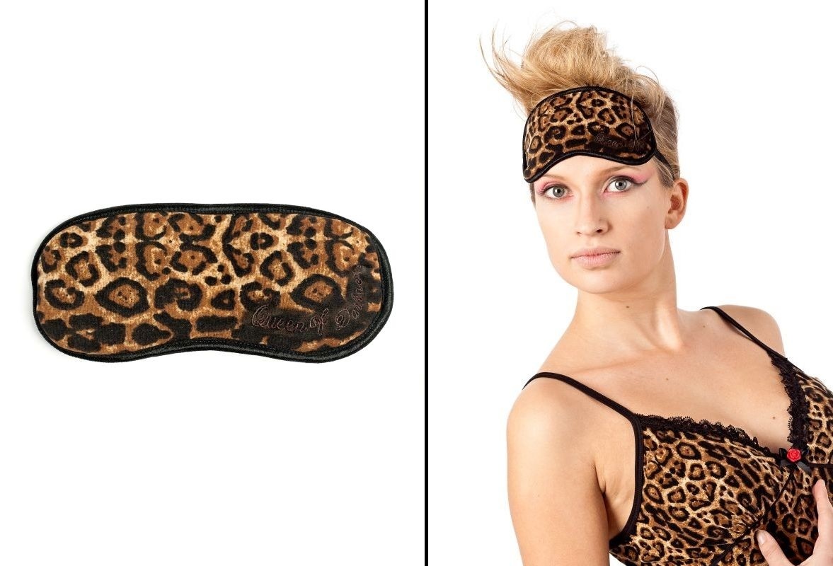 Maska na spaní leopard