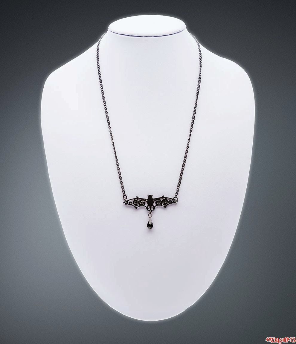 Gotický náhrdelník s netopýrem