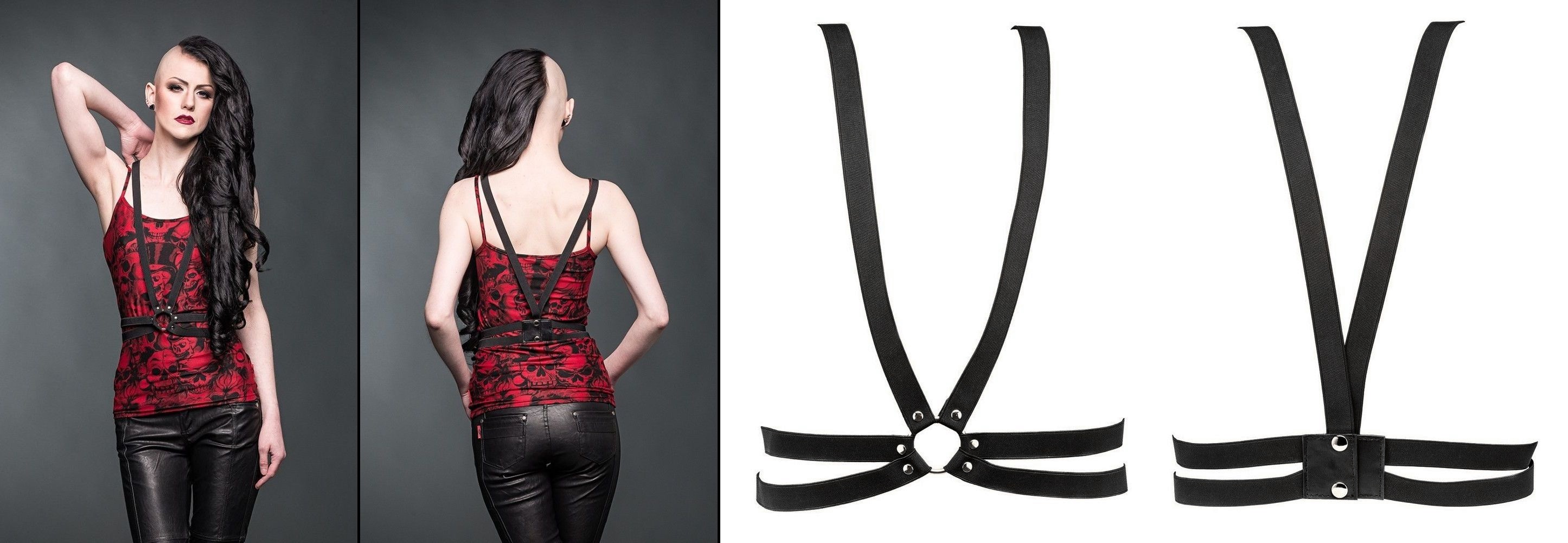 Gotický postroj Suspender