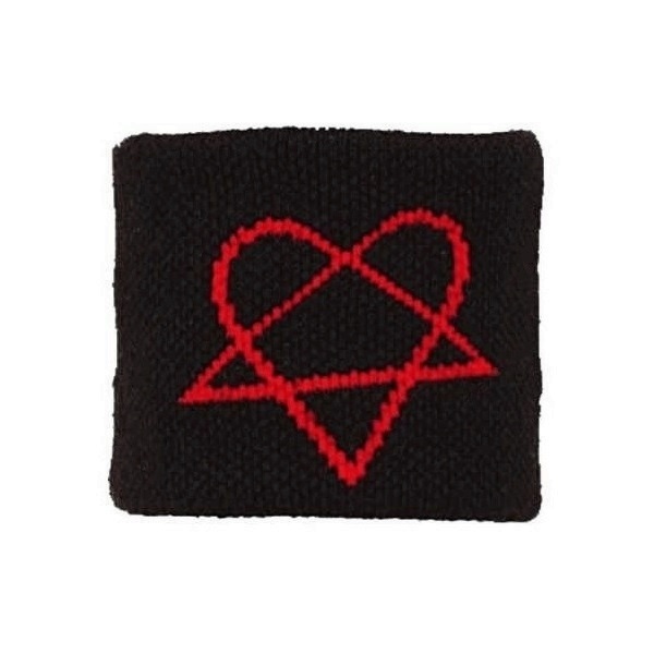 Potítko černé - Heartagram