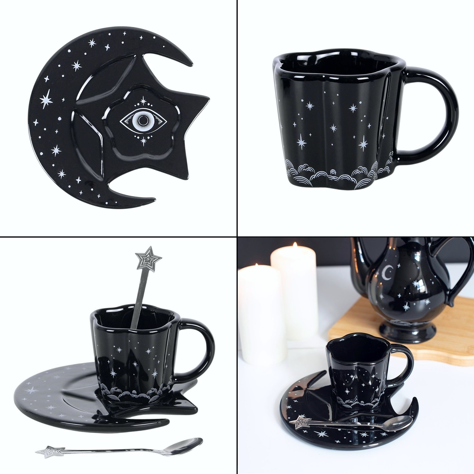 Espresso šálek s podšálkem a lžička Spellbound Sky