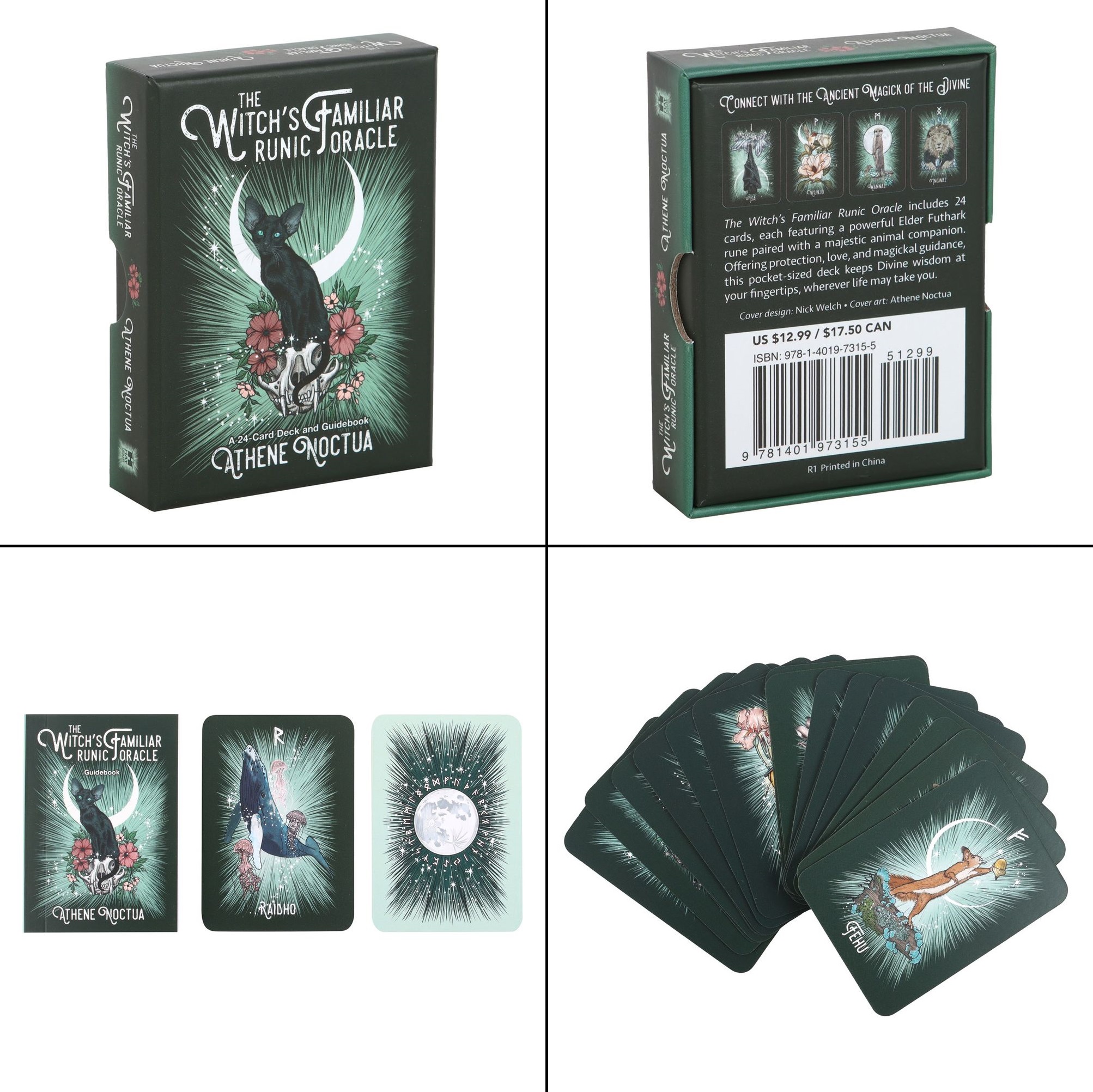 Výkladové karty malé - The Witch's Familiar Runic