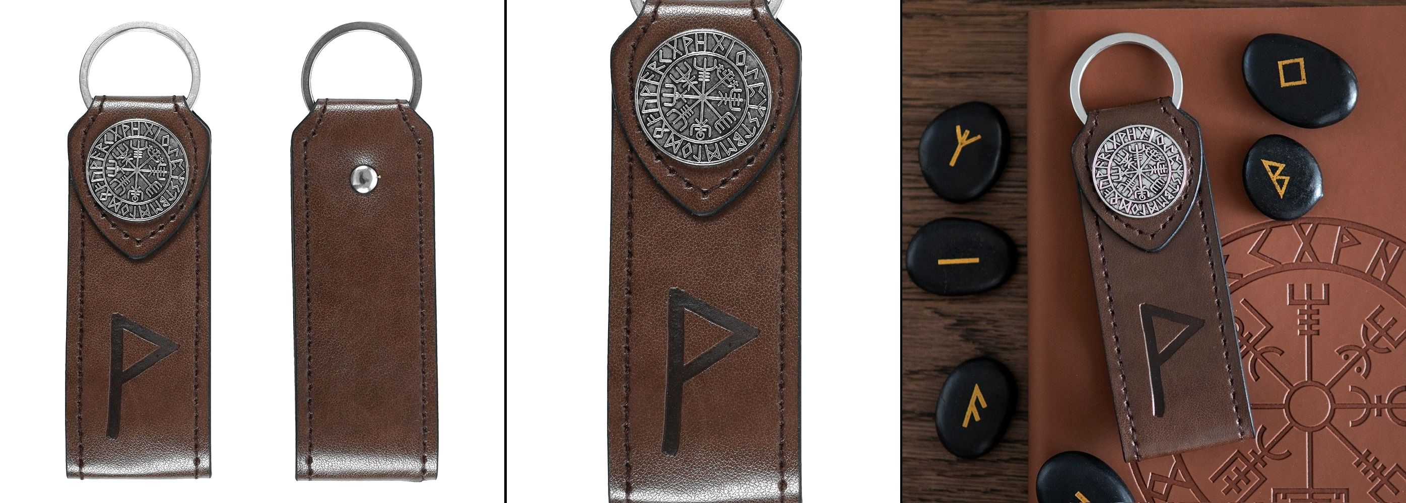 Klíčenka se symbolem vikingských run - Štěstí