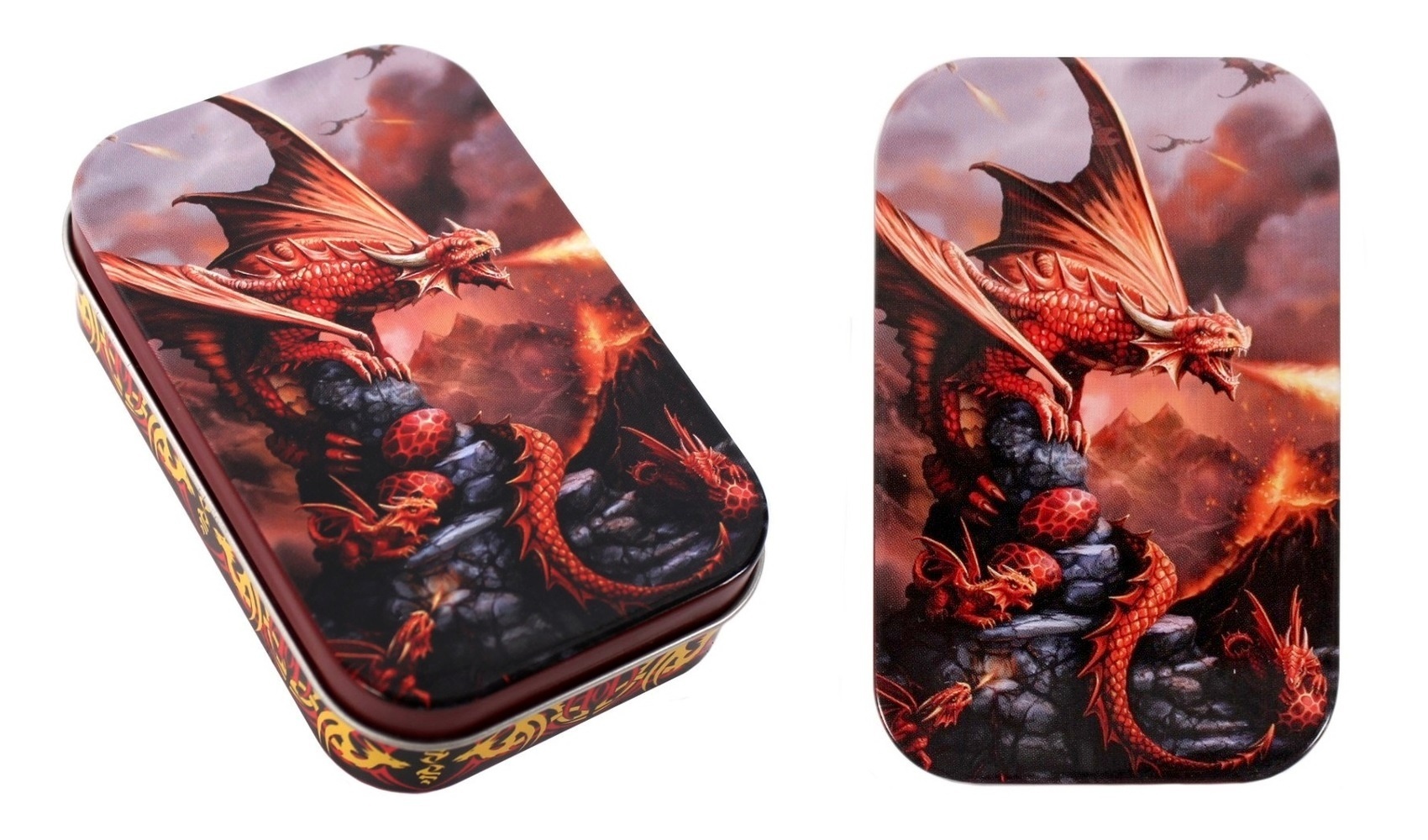 Krabička plechová - Fire Dragon