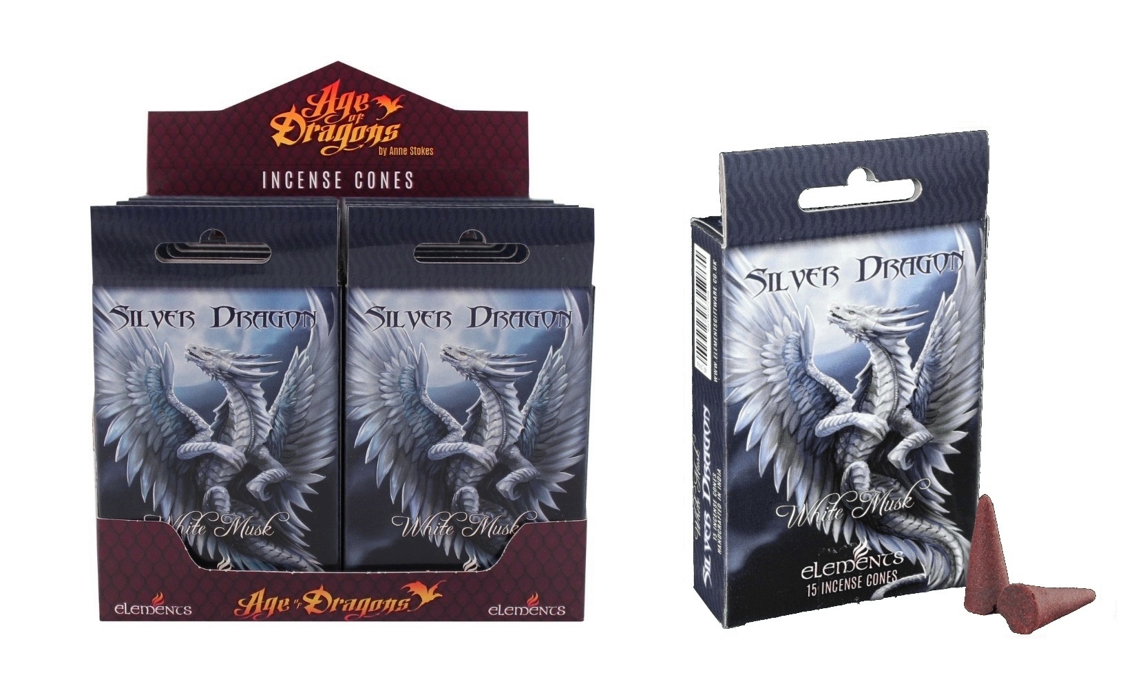 Vonné kužely Anne Stokes - Silver Dragon
