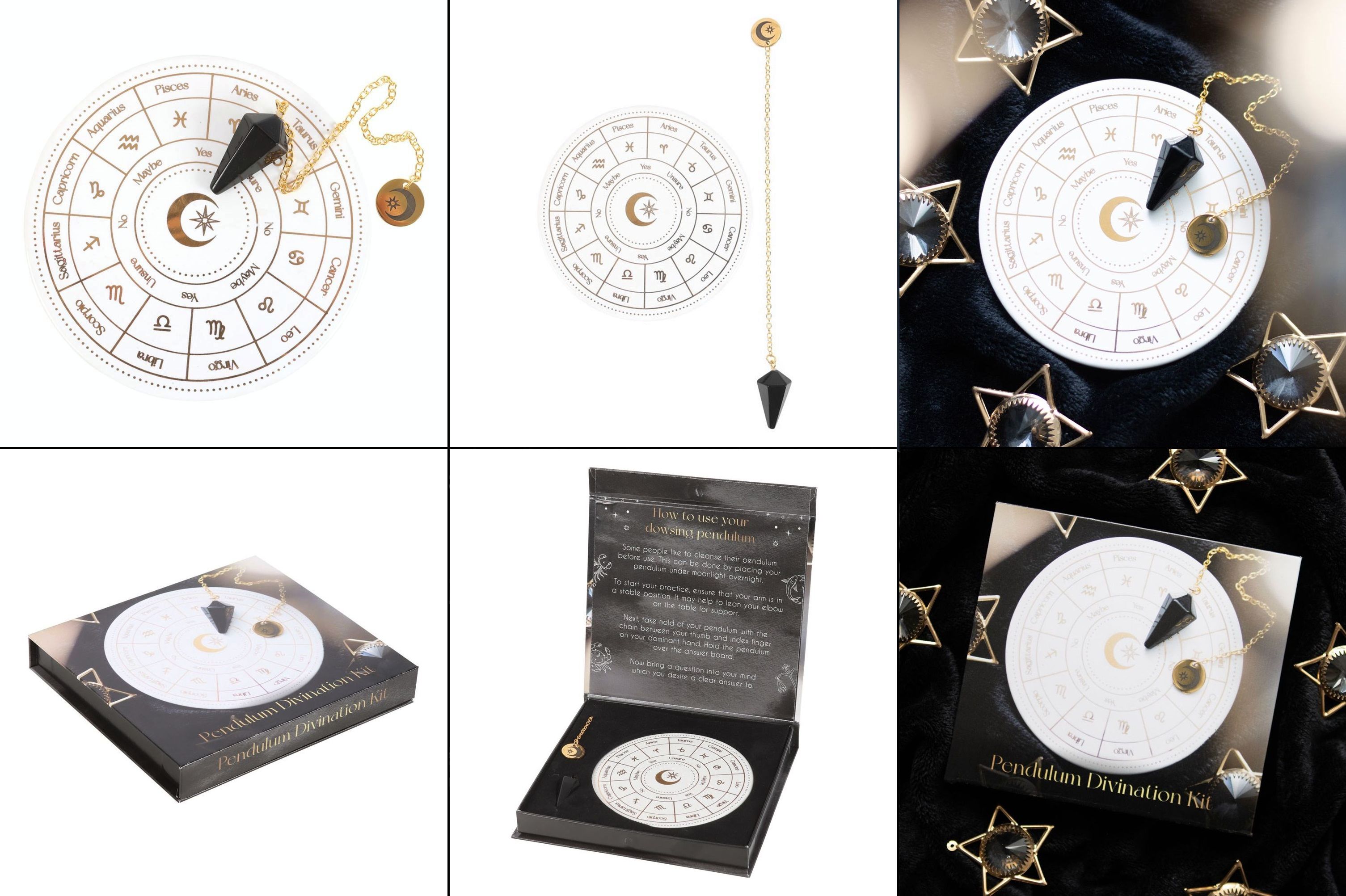 Sada pro věštění s kyvadlem - Astrology Wheel