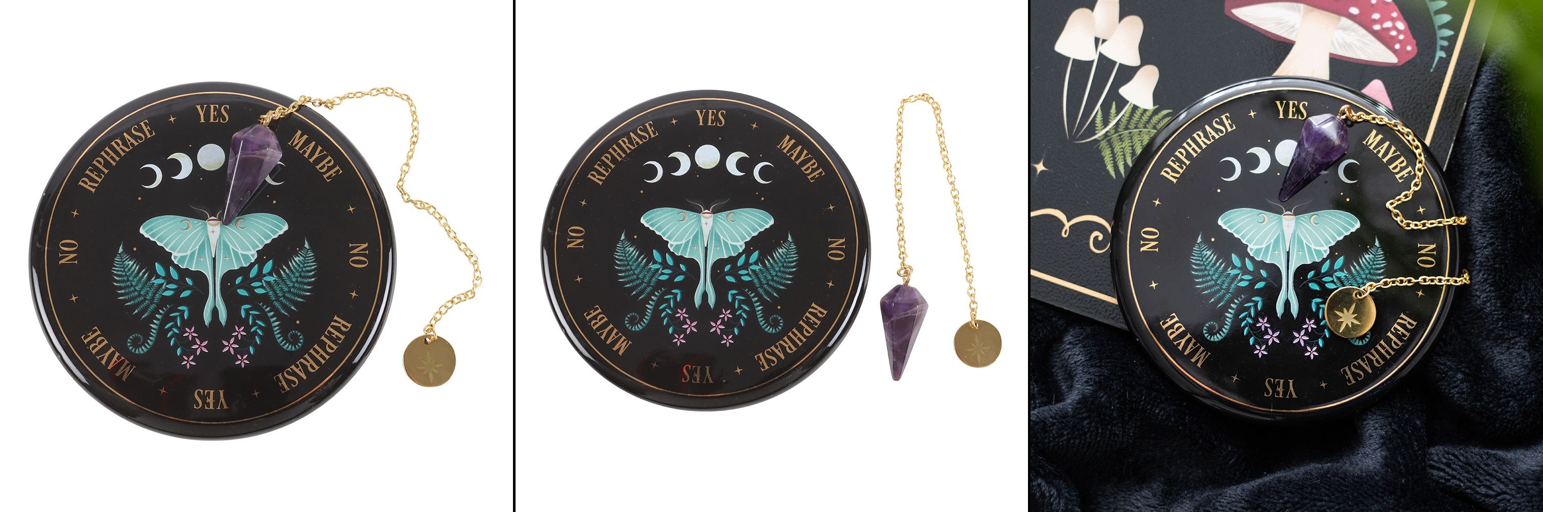 Sada pro věštění s kyvadlem - Luna Moth