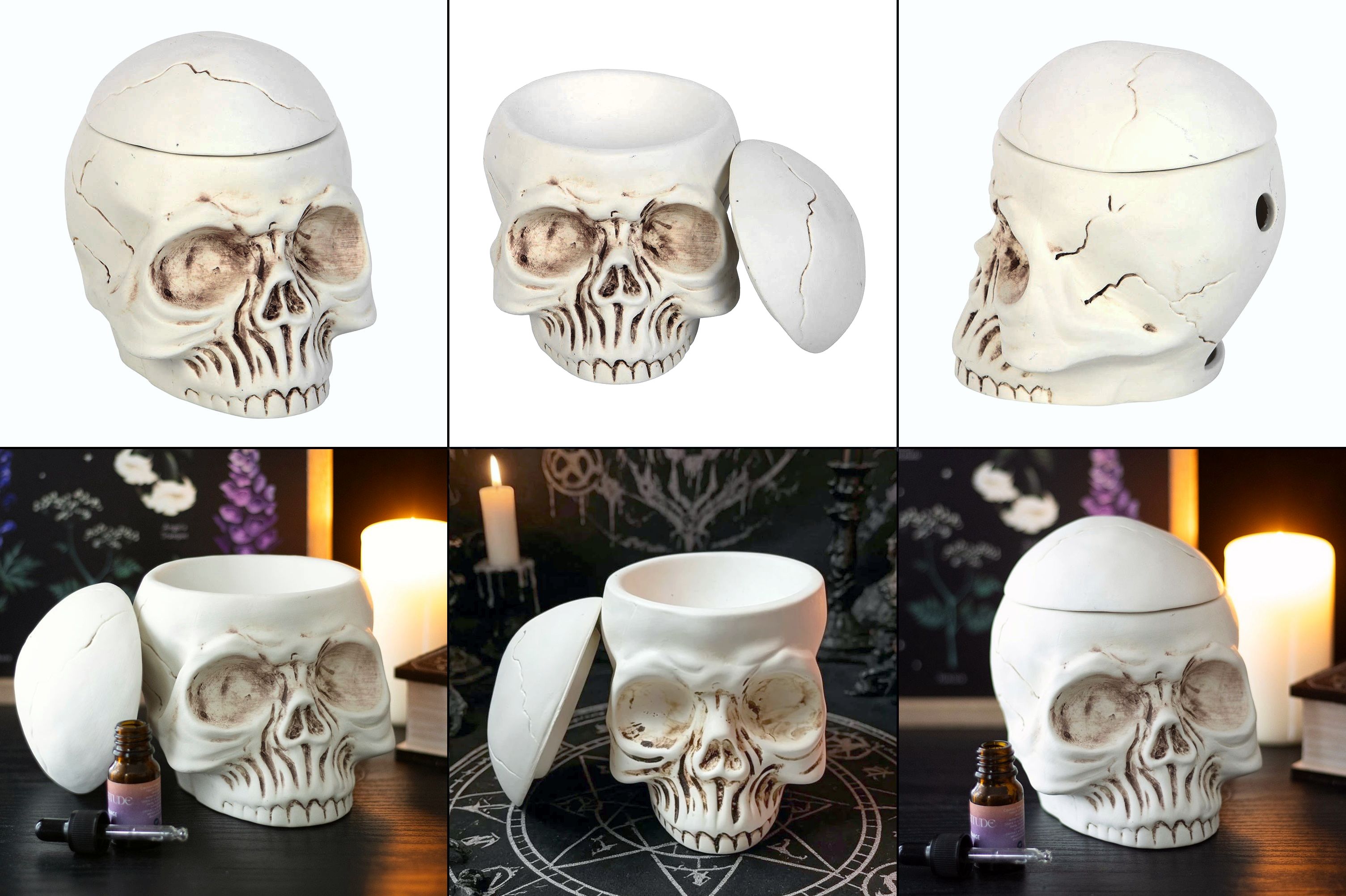 Aromalampa - Weathered Skull