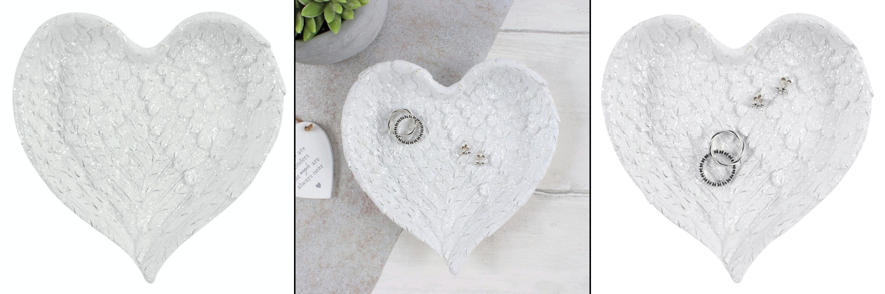 Miska na drobnosti - Glitter Heart Angel Wings