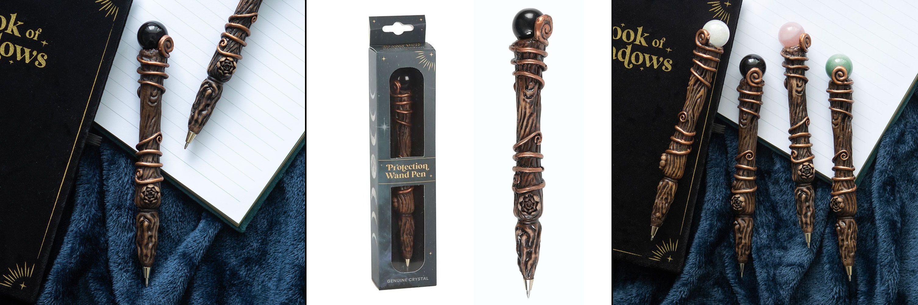 Propiska kouzelná hůlka ochranná - černý obsidián