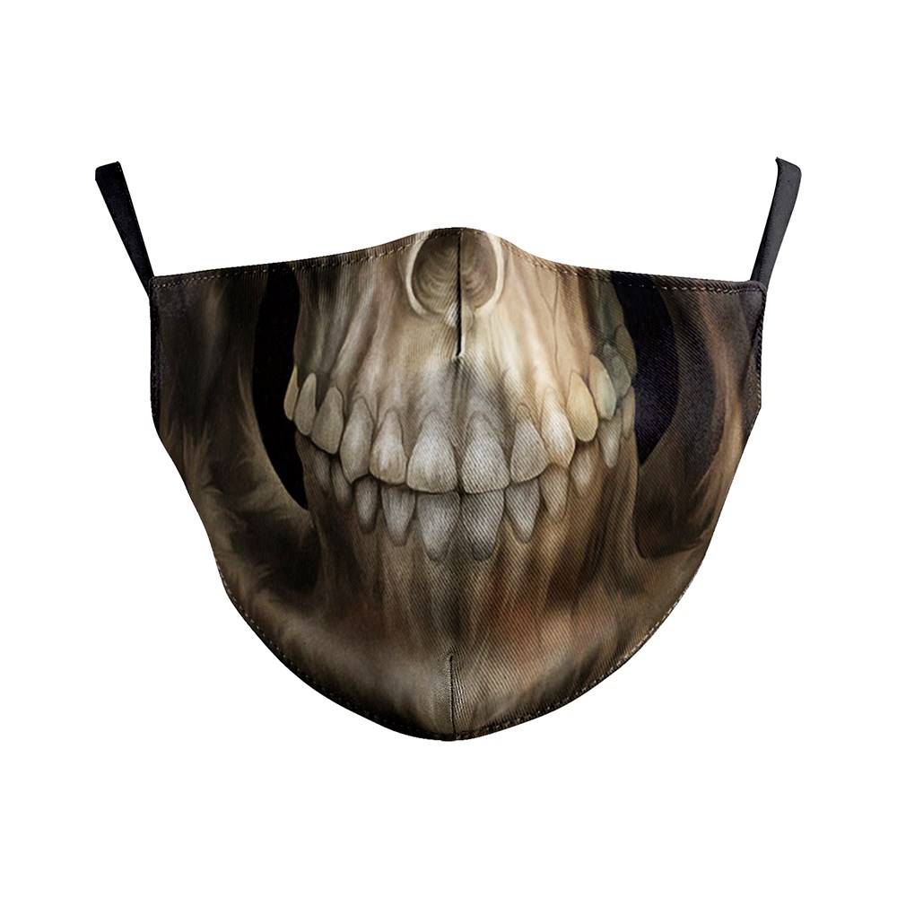 Metalová rouška / maska na obličej Human Skull