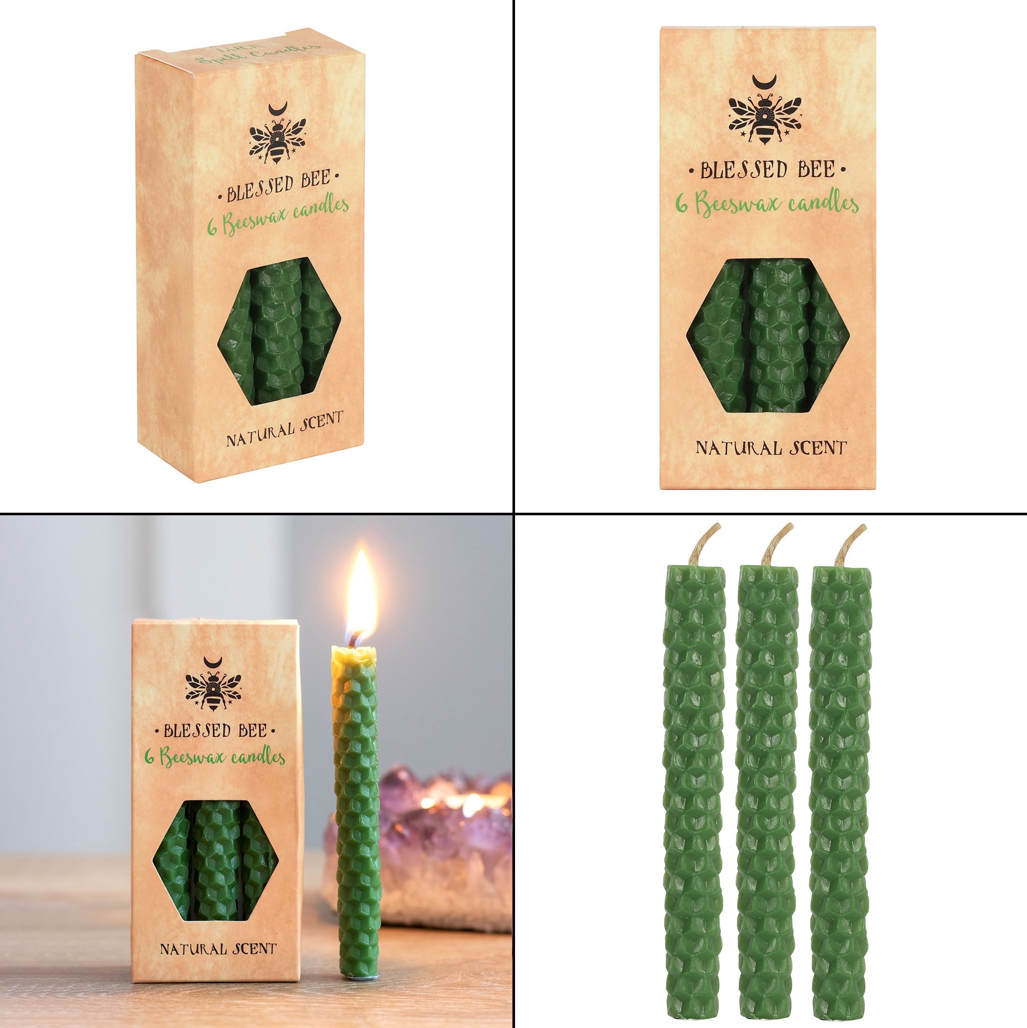 Svíčky zelené Blessed Bee - Luck