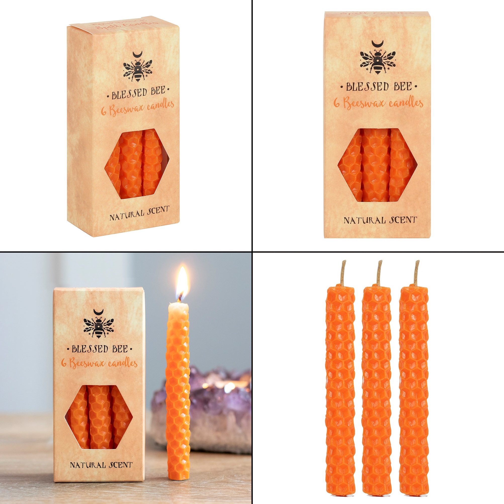 Svíčky oranžové Blessed Bee - Confidence