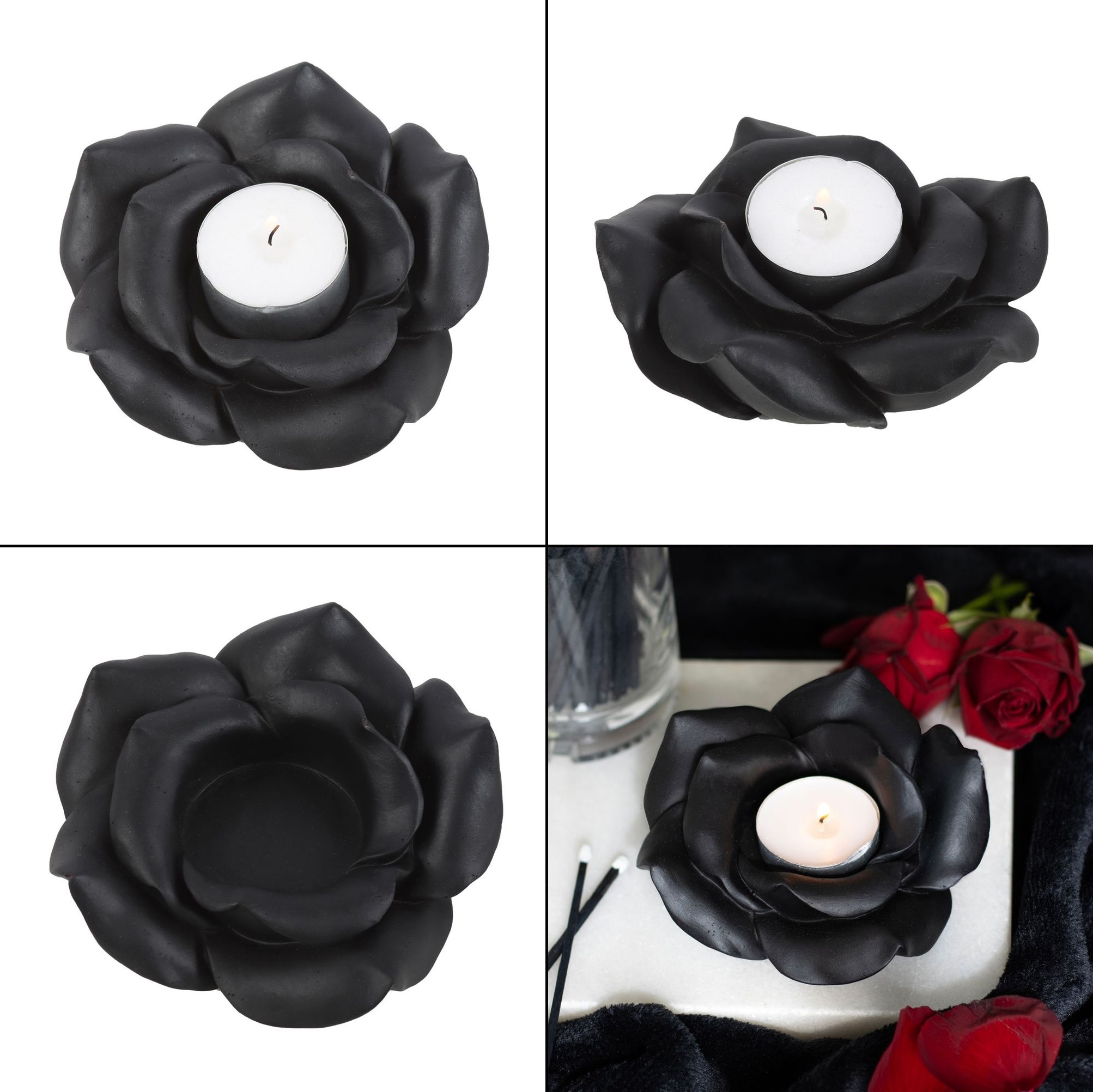 Svícen - Black Rose