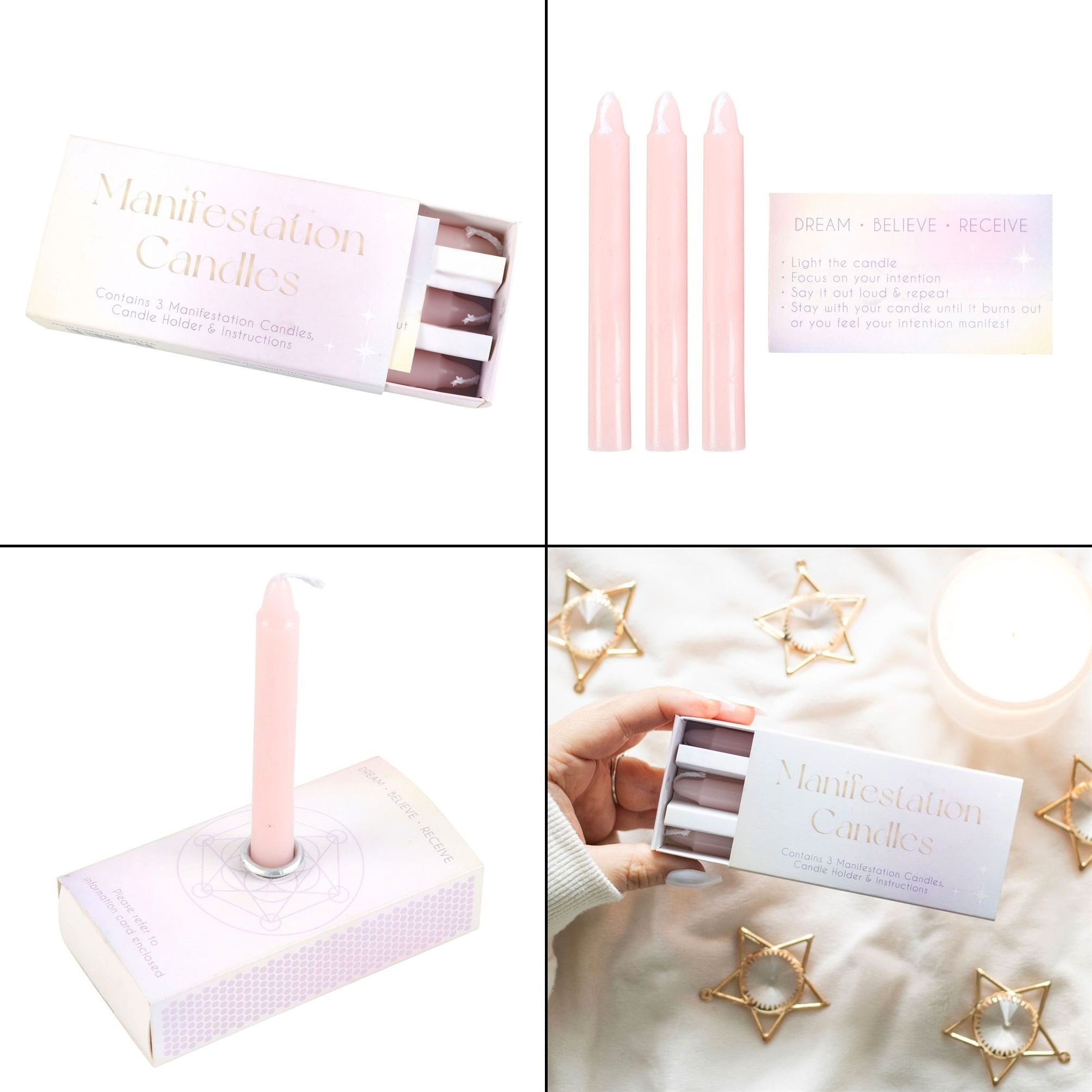 Svíčky růžové - Manifestation