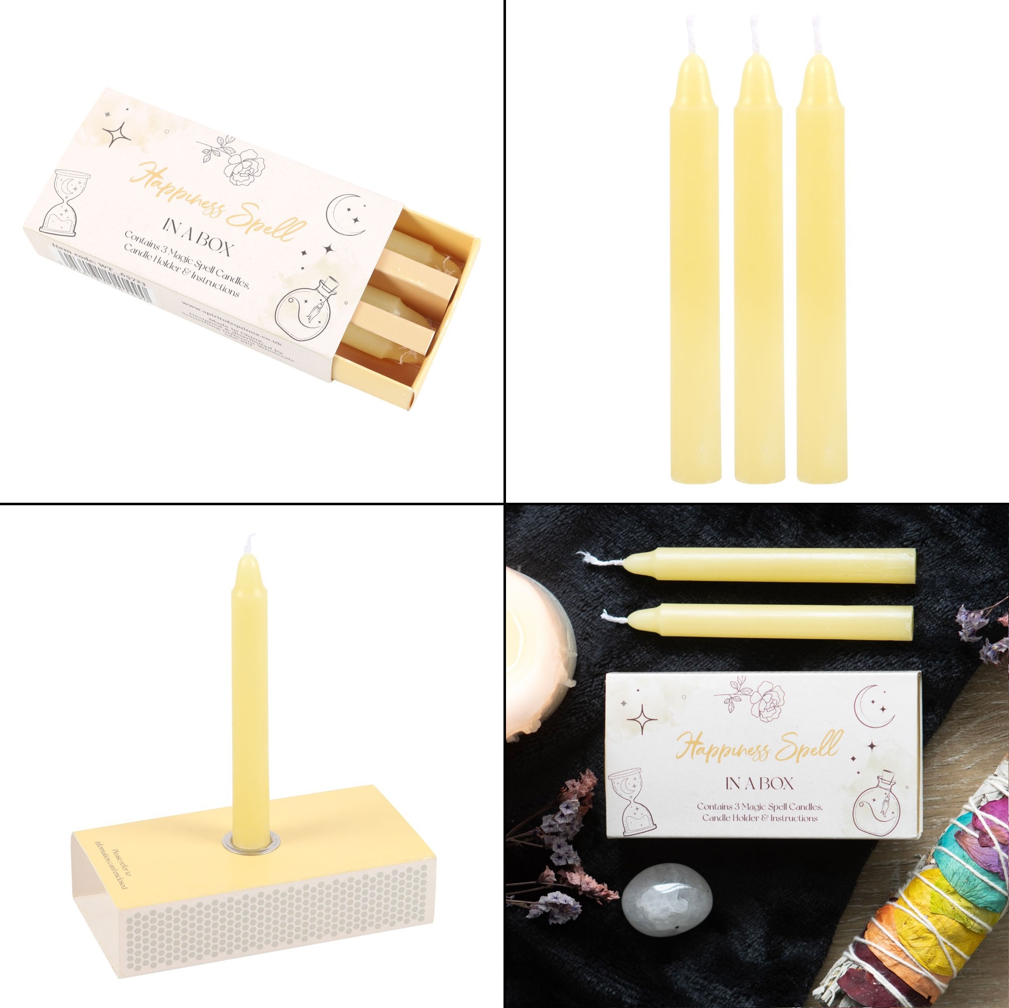 Svíčky žluté - Happiness Spell
