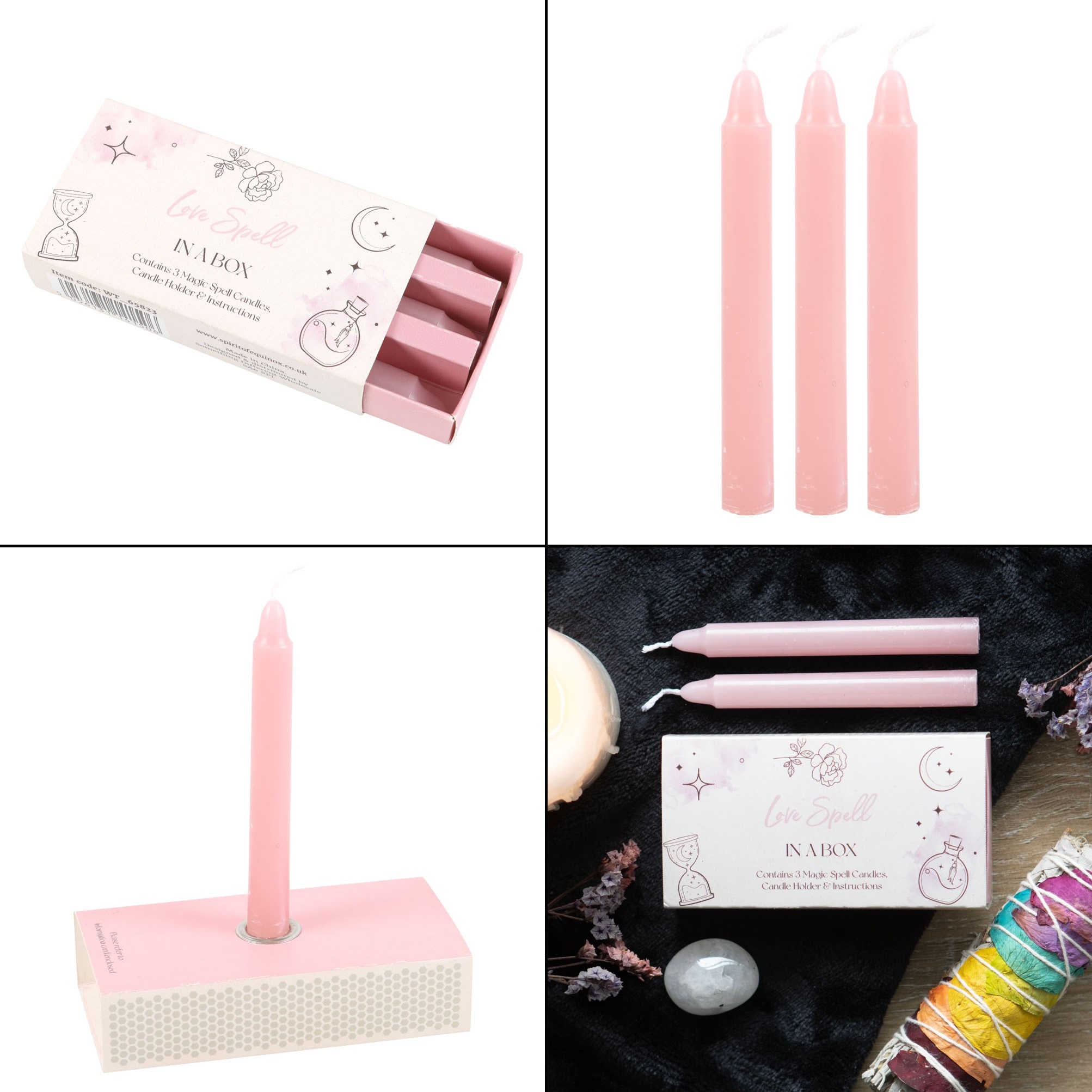 Svíčky růžové - Love Spell