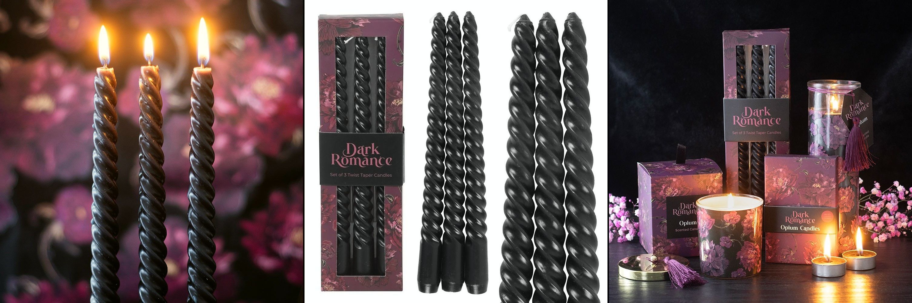 Svíčky spirálové - Dark Romance