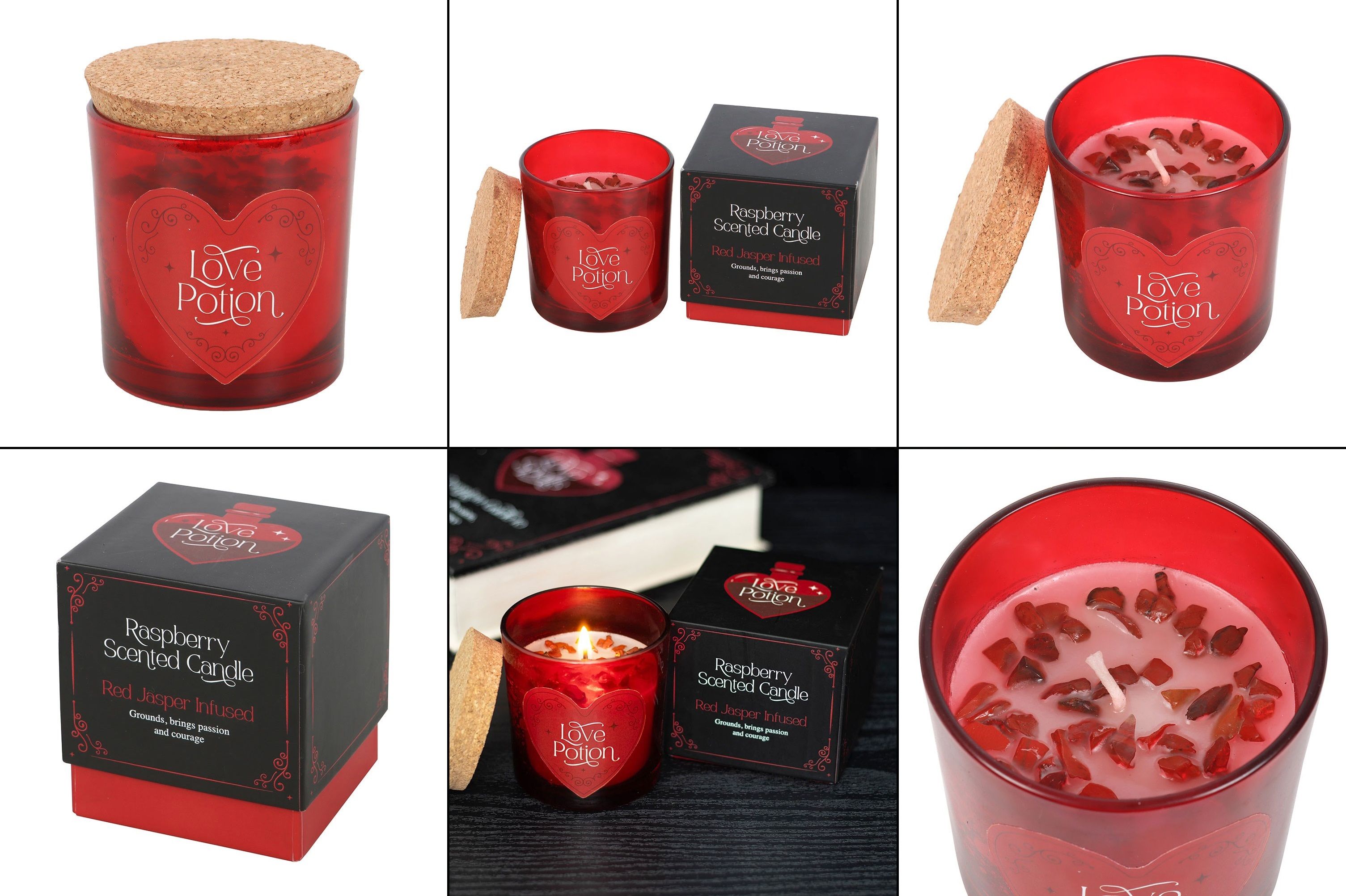 Svíčka vonná - Love Potion s červeným jaspisem