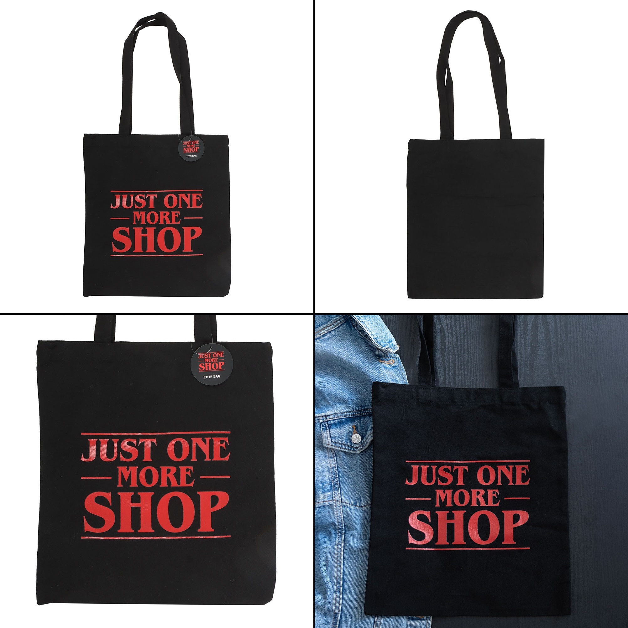 Gotická taška černá plátěná - Just One More Shop