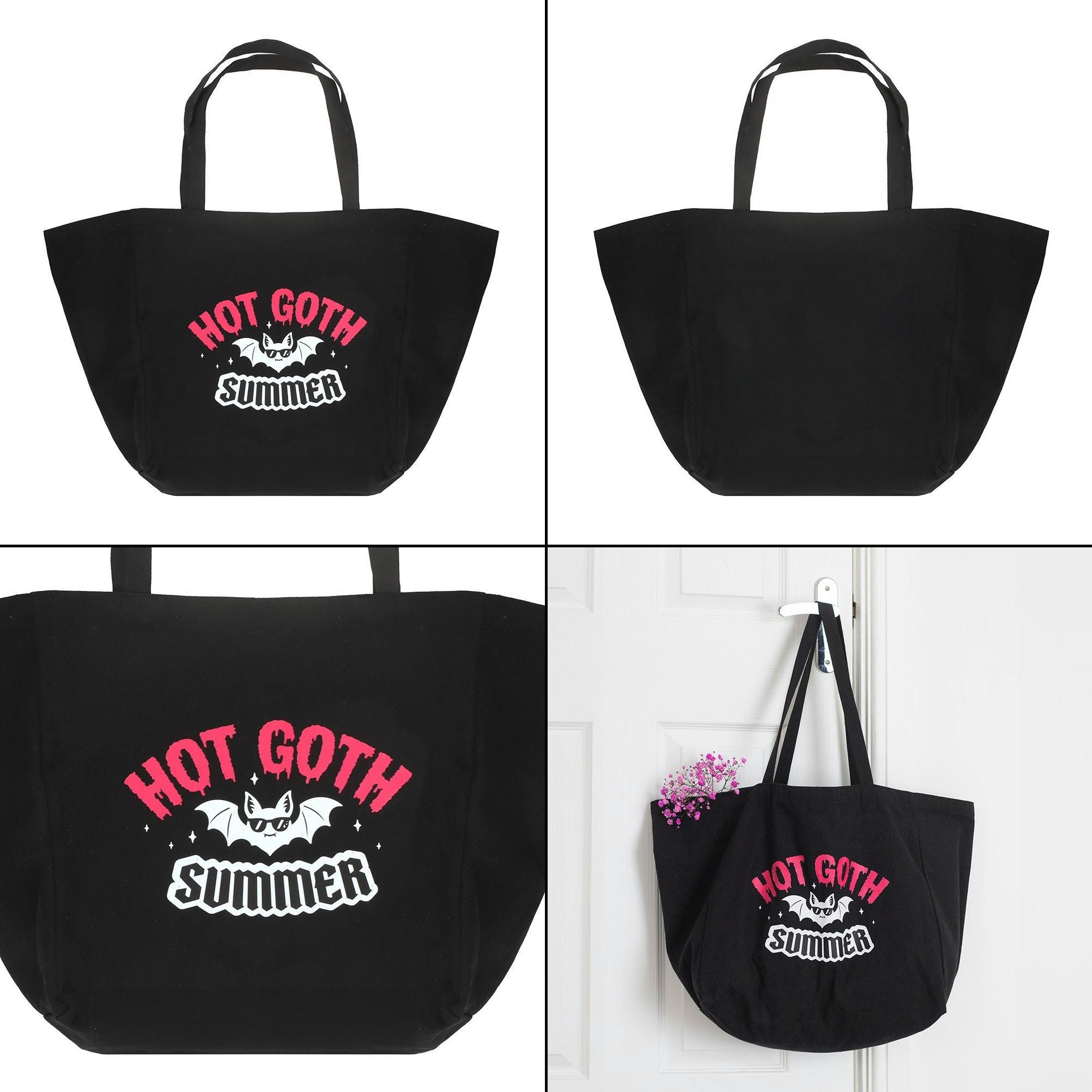 Gotická taška černá plátěná - Hot Goth Summer